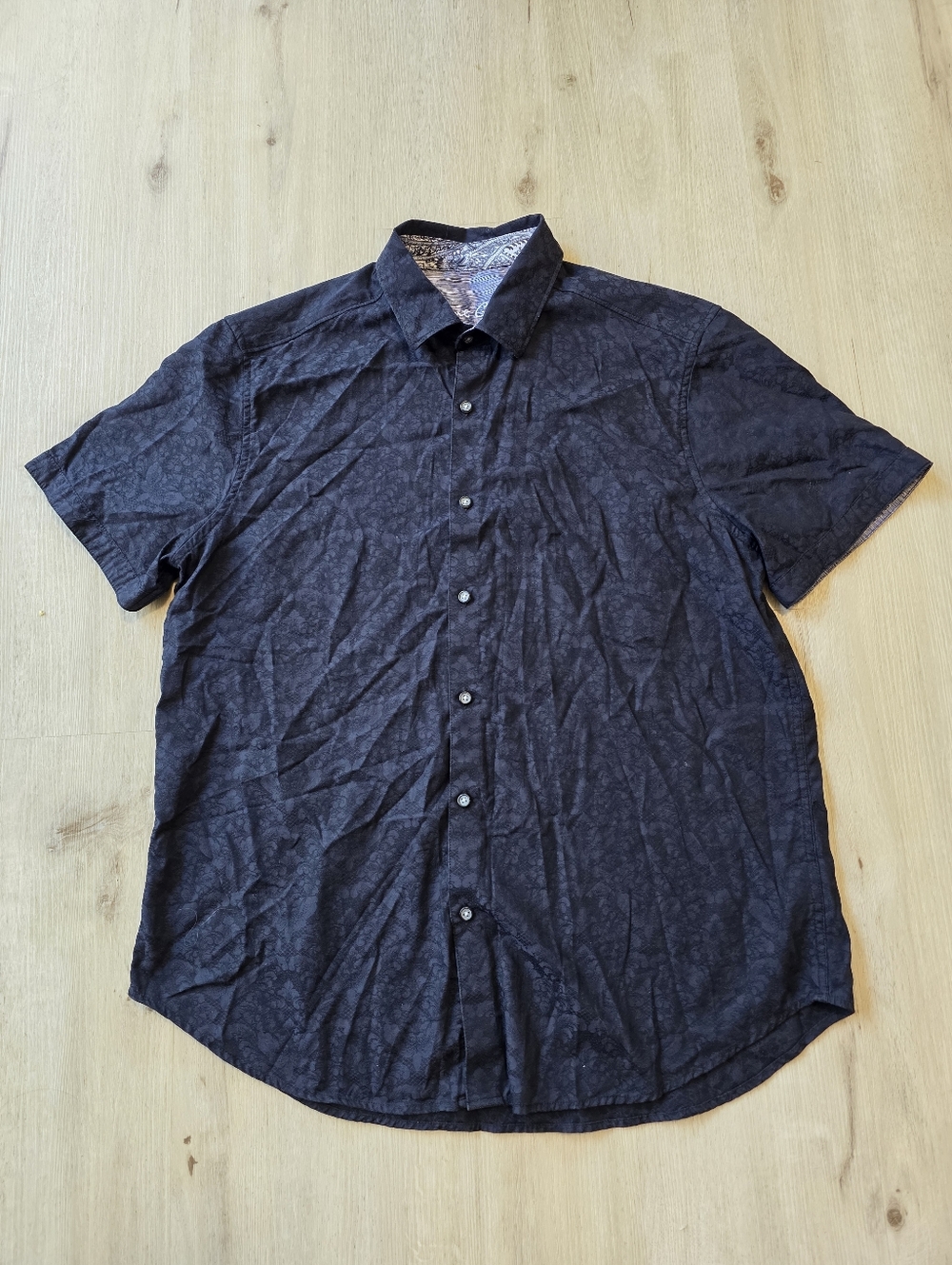 Robert Graham Bayview Classic Fit Short Sleeve Button Down Shirt XL
